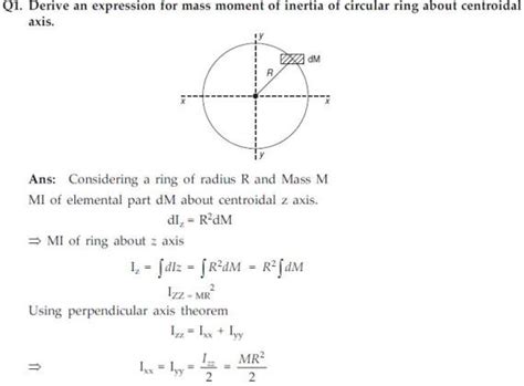 Vedupro: Mass Moment of Inertia, Mass Moment of Inertia of Circular ...