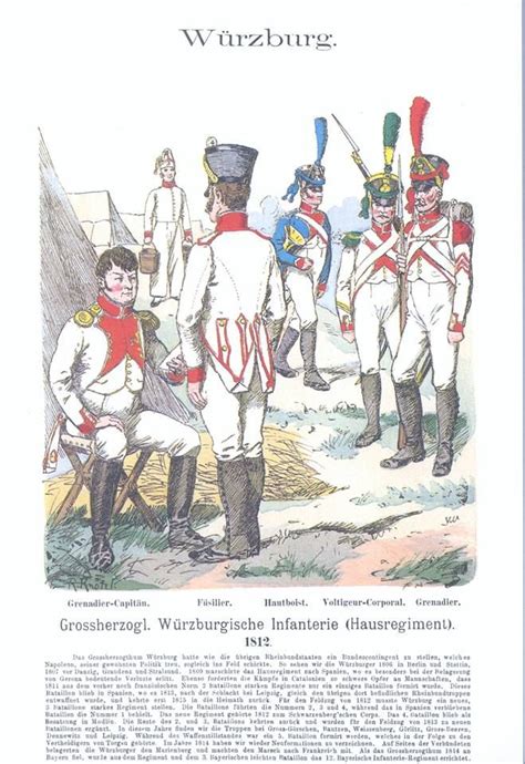 Band II 34 Würzburg Großherzogl Würzburgische Infanterie