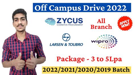 Wipro Recruitment 2022 Zycus Off Campus Drive 2022 Landt Freshers