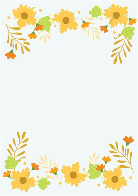 Spring Floral Border Wallpaper Background Vector 23810188 Vector Art at ...