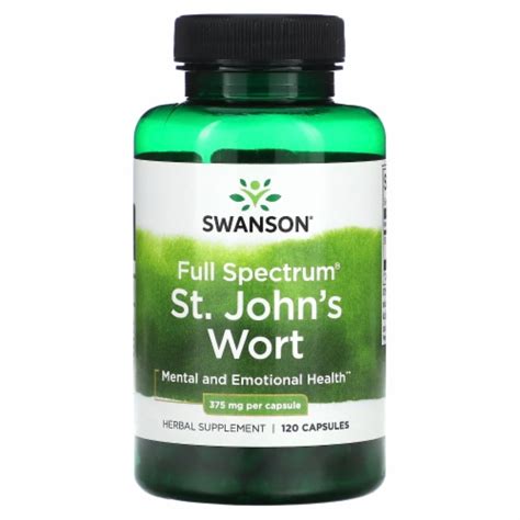 Swanson Full Spectrum St John S Wort 375 Mg 120 Capsules 120 Count