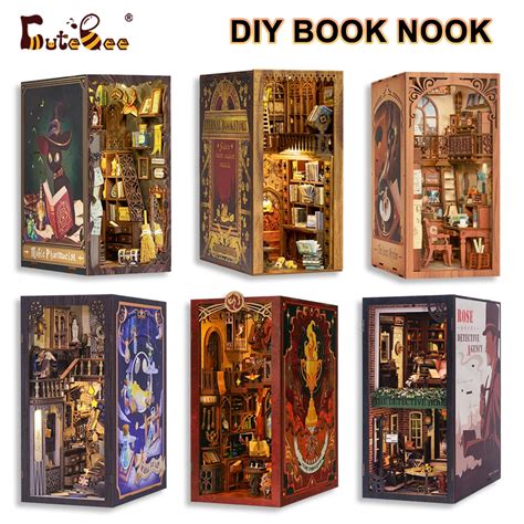 Cutebee Diy Book Nook Kit Diy Dollhouse Booknook Bookshelf Insert