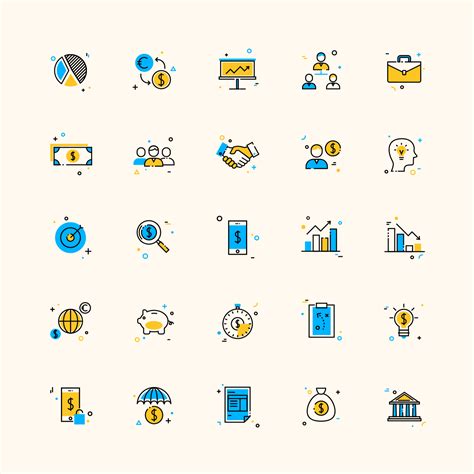 25 Corporate Business Colored Icons