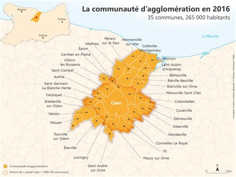 Du district à la communauté dagglomération Caen la Mer 2002 2016