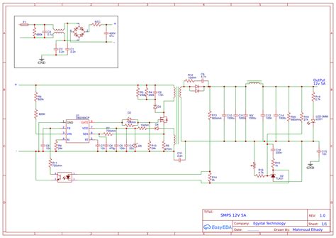 smps 12v 5A - Platform for creating and sharing projects - OSHWLab