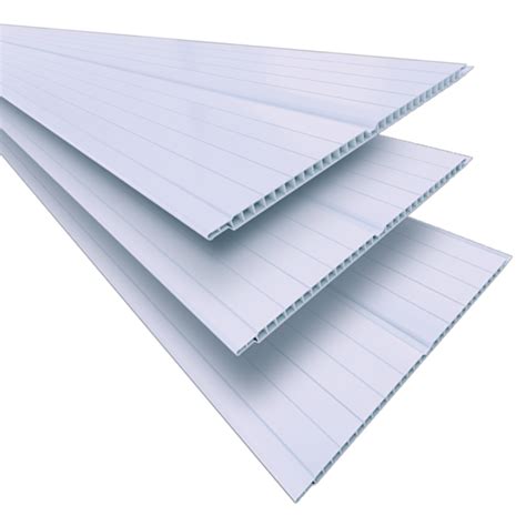 Forro De PVC Gemini 20cm X 8mm X 6m Branco Neve Plastilit