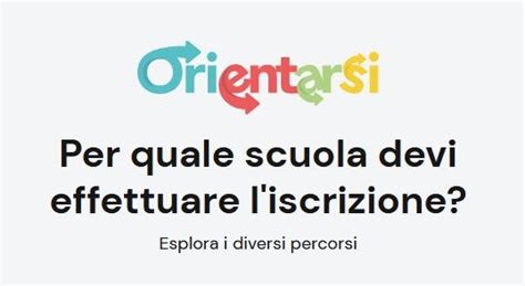 Iscrizioni Orientarsi La Nuova Sezione Di Unica Per