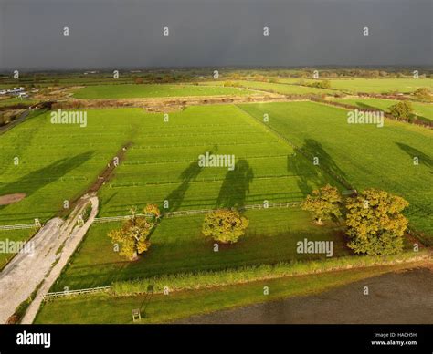 Aerial photograph of Cheshire countryside Stock Photo - Alamy