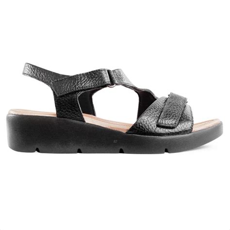 Sand Lia Usaflex Plataforma Ajuste Fecho Flex Feminina Preto