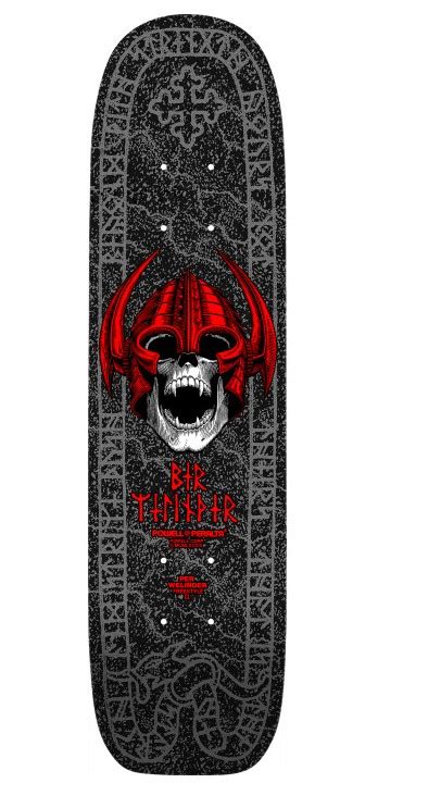 Powell Peralta Per Welinder Nordic Skull Freestyle Black Silver 7 25 Deck