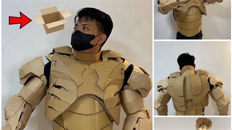 How To Make Diy Ironman Suit From Cardboard Youtube