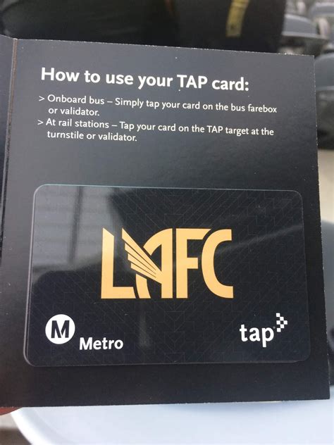 Tap Cards Of Metro Los Angeles Lafc Tap Card