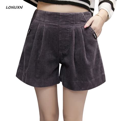 Add Fertilizer Plus Size Corduroy Shorts Women In Winter And Winter