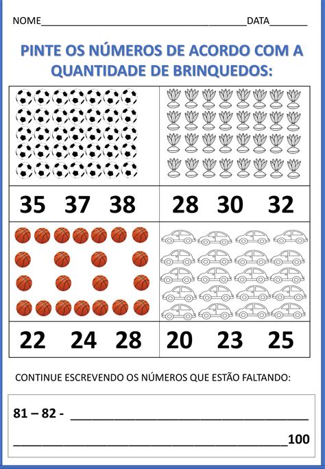 Numeros E Quantidades 1 Ano