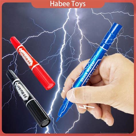 Prank Shock Marker Pen Prank Electric Pens Funny Gift Fool Friends and Make Family Laugh with ...