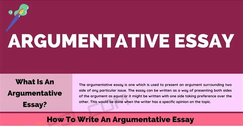 Argumentative Essay: Definition, Outline & Examples of Argumentative ...