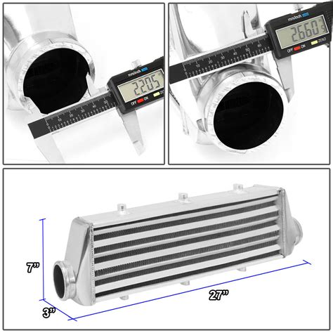 Universal X X Tube And Fin Front Mount Turbo Intercooler Fmic