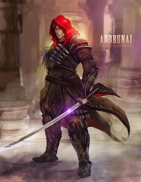 Arbrunaithe Red Swordsman By Larizsantos On Deviantart