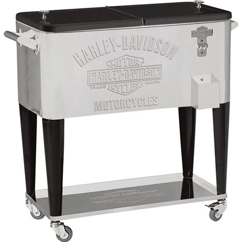 Harley Davidson Rolling Cooler With Images Harley Davidson Decor