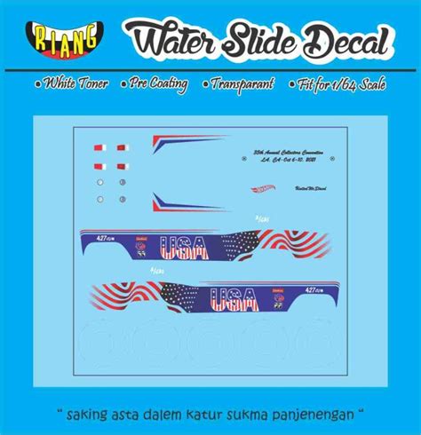 Jual Decal Waterslide Hot Wheels Super Nova Th Collectors Convention Kota Denpasar Ccnk