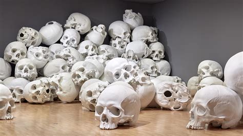 6 Skull Sculpture By Ron Mueck Image