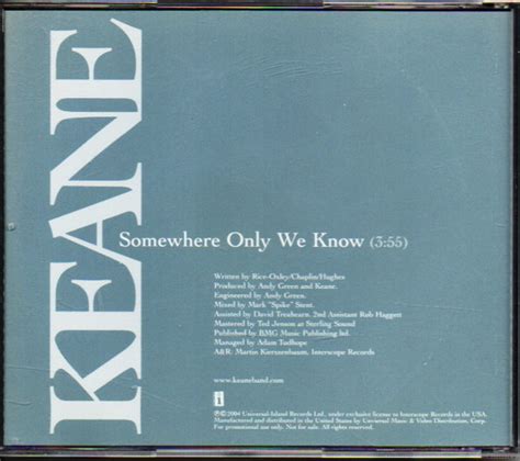 Keane - Somewhere Only We Know (2004, CD) | Discogs