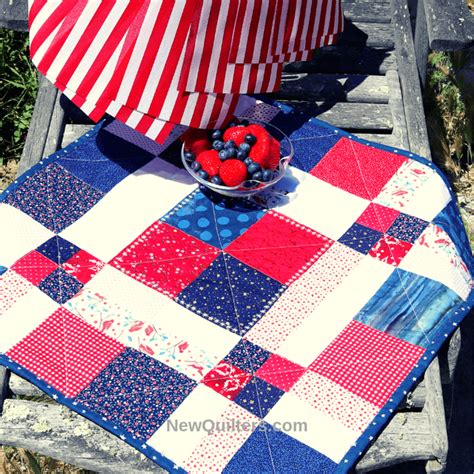 Disappearing Patch Table Topper Tutorial New Quilters