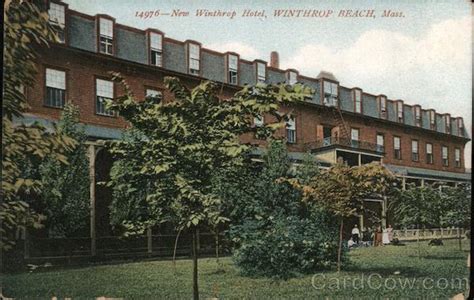 New Winthrop Hotel Winthrop Beach, MA Postcard