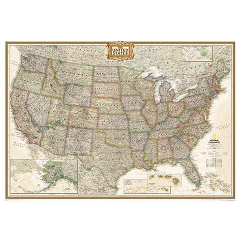 Geographic Map Of United States