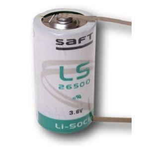 1 X SAFT LS26500 CNR Tabs Lithium Battery Ausbatteries