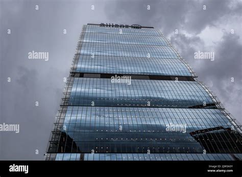 Milan, Italy - June 26, 2022: Allianz Tower is a Modern Building in Lombardy. Below Architecture ...