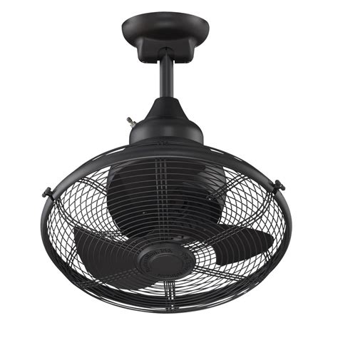 Fanimation Extraordinaire 18 In Black Indooroutdoor Downrod Ceiling