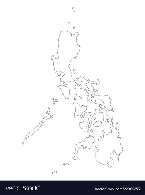 Map of the philippines Royalty Free Vector Image