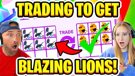 Trading To Get 6 Blazing Lions In Adopt Me The Impossible Pet