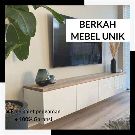 Jual Meja Tv Gantung Kabinet Melayang Giovanna Minimalis Mebel Unik