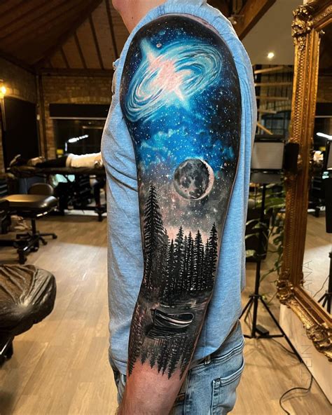 Tattoo Ideas On Twitter Galaxy Tattoo By Jastein Abellana An Artist