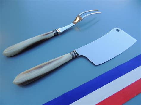 Service Fromage Pointe De Corne Blonde Cm Coutellerie Henry