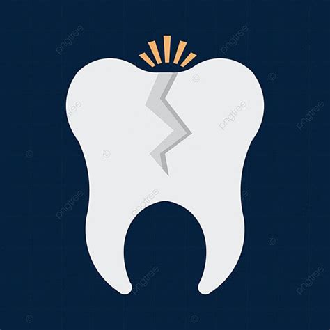 Dente Quebrado PNG Dente Dental Clipart De Dente Imagem PNG E Vetor