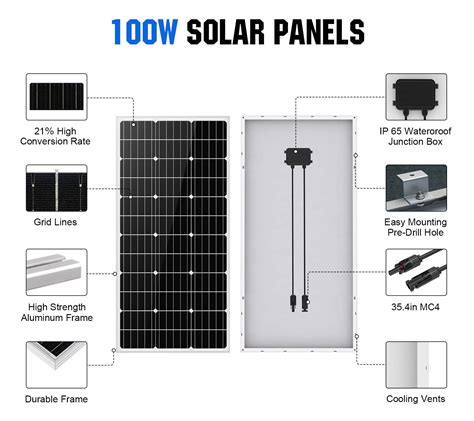 Buy Eco Worthy Watt Volt Solar Panel Kit For Rv Battery Boat