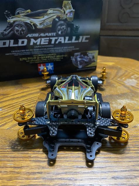 Tamiya Mini 4wd Aero Avante Gold Metallic Special Edition Ar Chassis 1