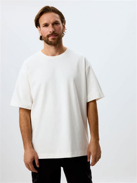 Футболка oversize fit базовая цвет: белый, артикул: 3810110219 – купить ...
