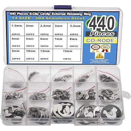 Amazon Saipe 200pcs E Clip External Retaining Ring Assortment Kit