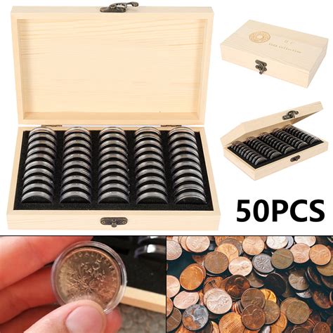 50 commemorative coin protection boxes coin storage case - Walmart.com - Walmart.com