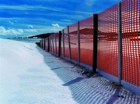 Snow Fence Is Used in Dense Snow Accumulation Areas to Reduce Snow