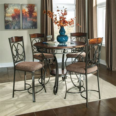 Signature Design By Ashley Glambrey Counter Height Dining Room Table Brown