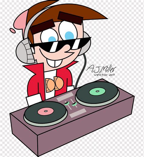 Timmy Turner Cartoon Disc Jockey Cartoon Dj Fictional Character