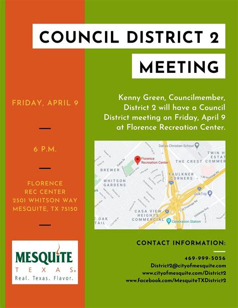 City Of Mesquite Tx On Twitter ️reminder ️ Councilmember Kenny Green District 2 And