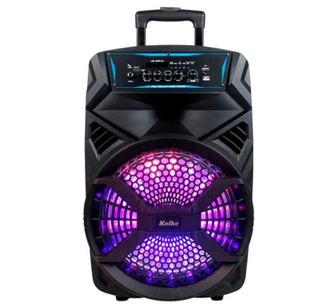 Parlante A Bater A Kolke Neptune W Rms Luces Led Bluetooth