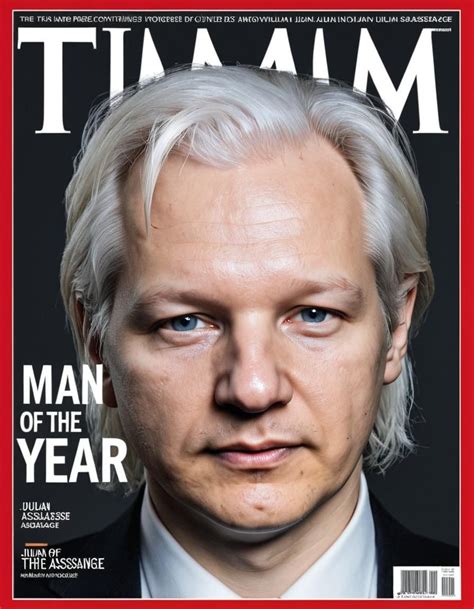 Time Magazine Cover Man Of The Year Julian Assange Ai Generated Artwork Nightcafe Creator