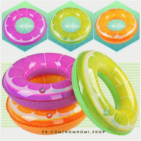 Citrus Fruit Inflatable Adult Floaters/Salbabida/Swim Ring Beach Summer Vacation Swimming Pool ...